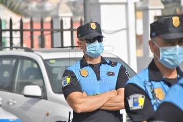 Homenaje de la Banda Municipal de Música a la Policía Local y Policía Nacional  (Foto Francisco Javier Santana)